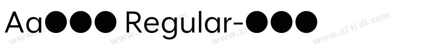 Aa鹅卵石 Regular字体转换 Aa鹅卵石 Regular字体转换